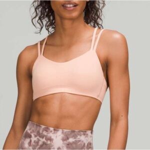 Lululemon Like a Cloud Bra B/C in Peach Satin, Size 8! 🧡